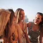 Four Women by the Bridge