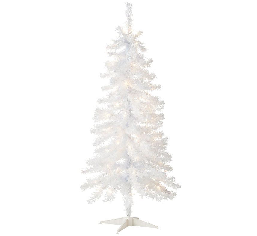 Pre-Lit Artificial Christmas Tree White