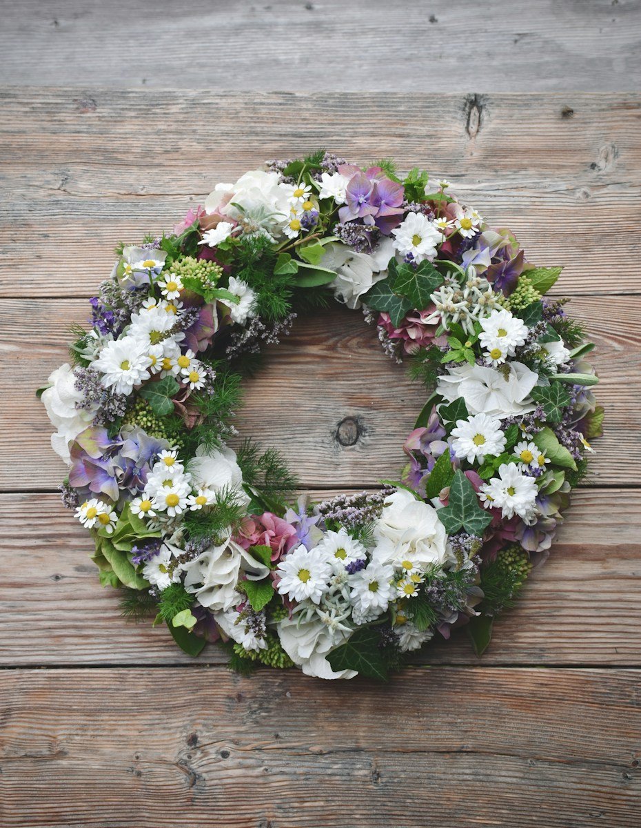 January Door Wreath