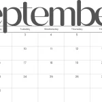 What are things the chamber of commerce should be doing for the month of september