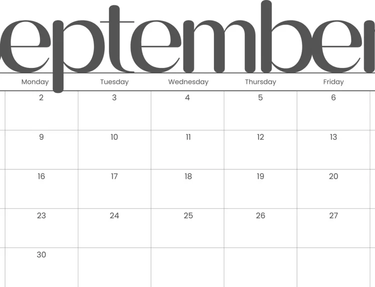 What are things the chamber of commerce should be doing for the month of september