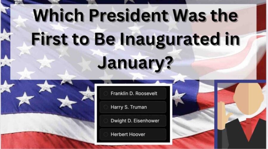 Who was the first U.S. president to be inaugurated in January?
