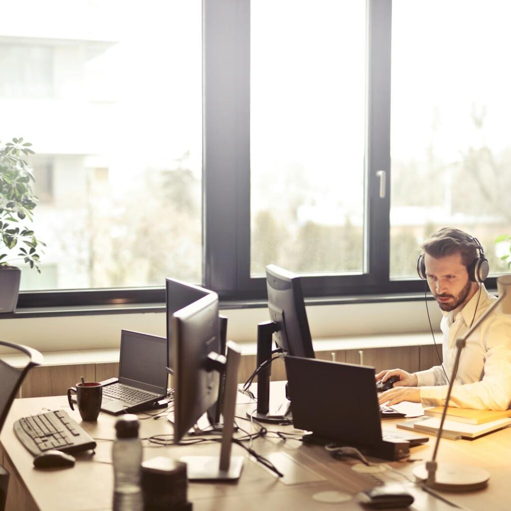 person sitting for long hours