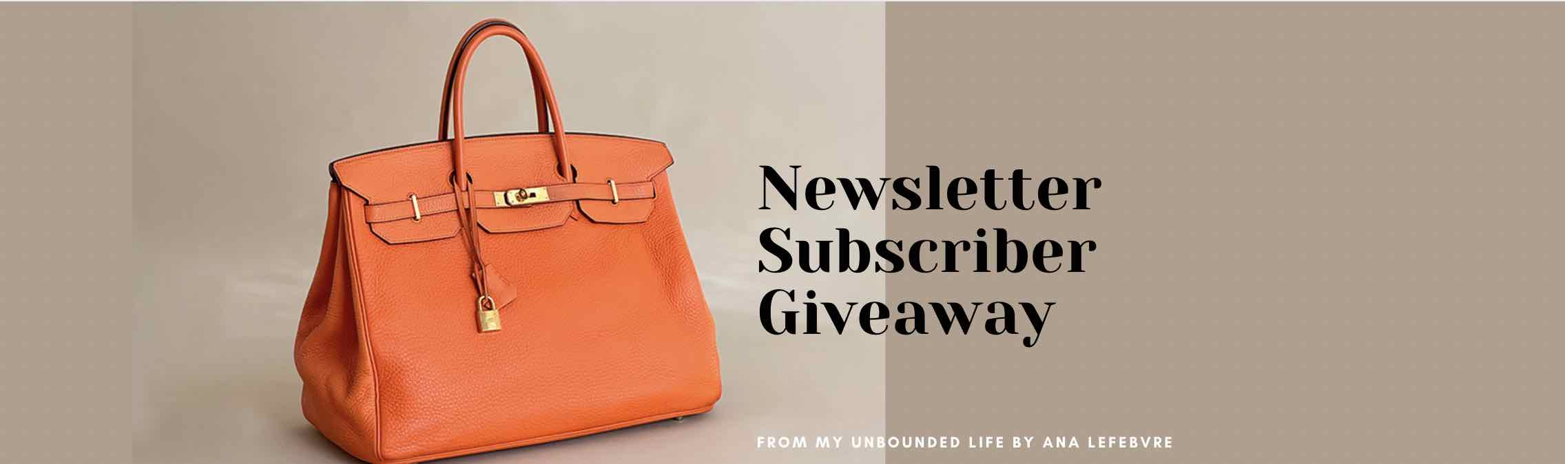 Giveaway My Unbounded Life