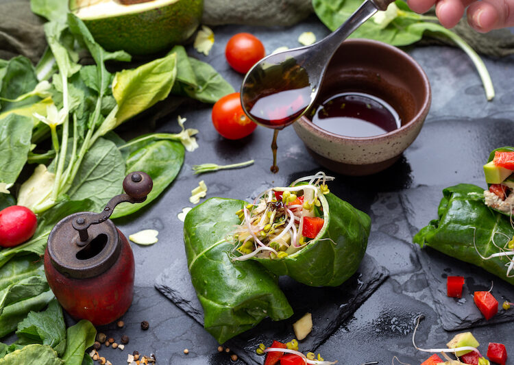 Easy-Collard-Green-Veggie-Wrap