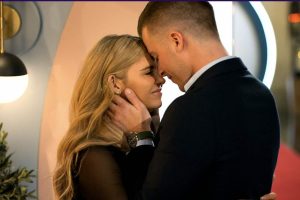 Nick Amato and Annie Lancaster from Love Is Blind Season 9 during their emotional breakup scene.